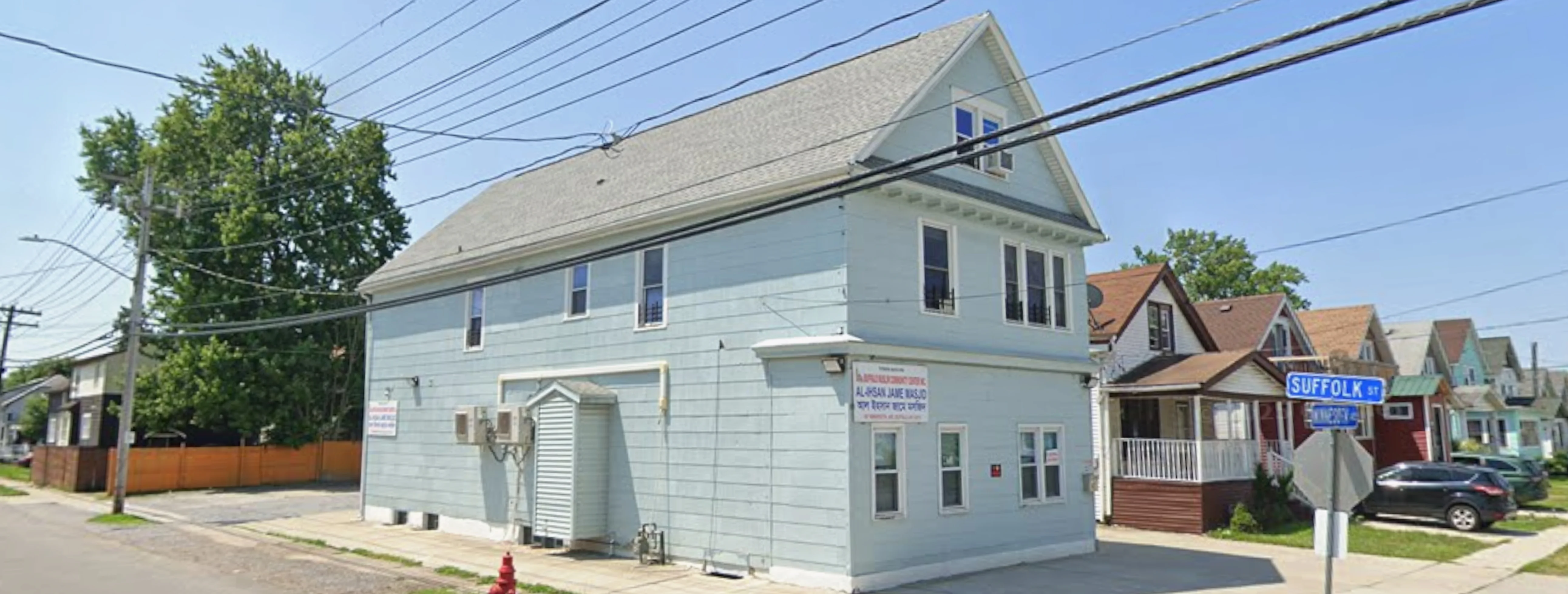 Exterior view of Buffalo Muslim Community Center Buffalo building